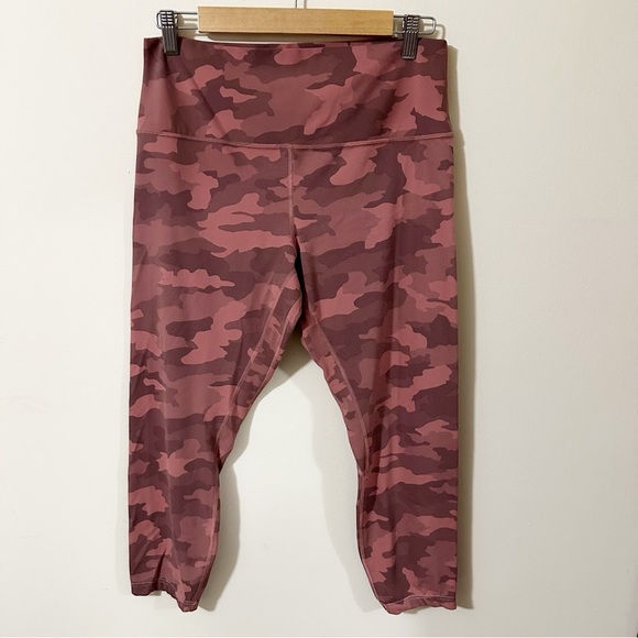 Lululemon Align HR Leggings Pant Size 12 Camo Briar Rose Pink LW5DM6S - Picture 1 of 11